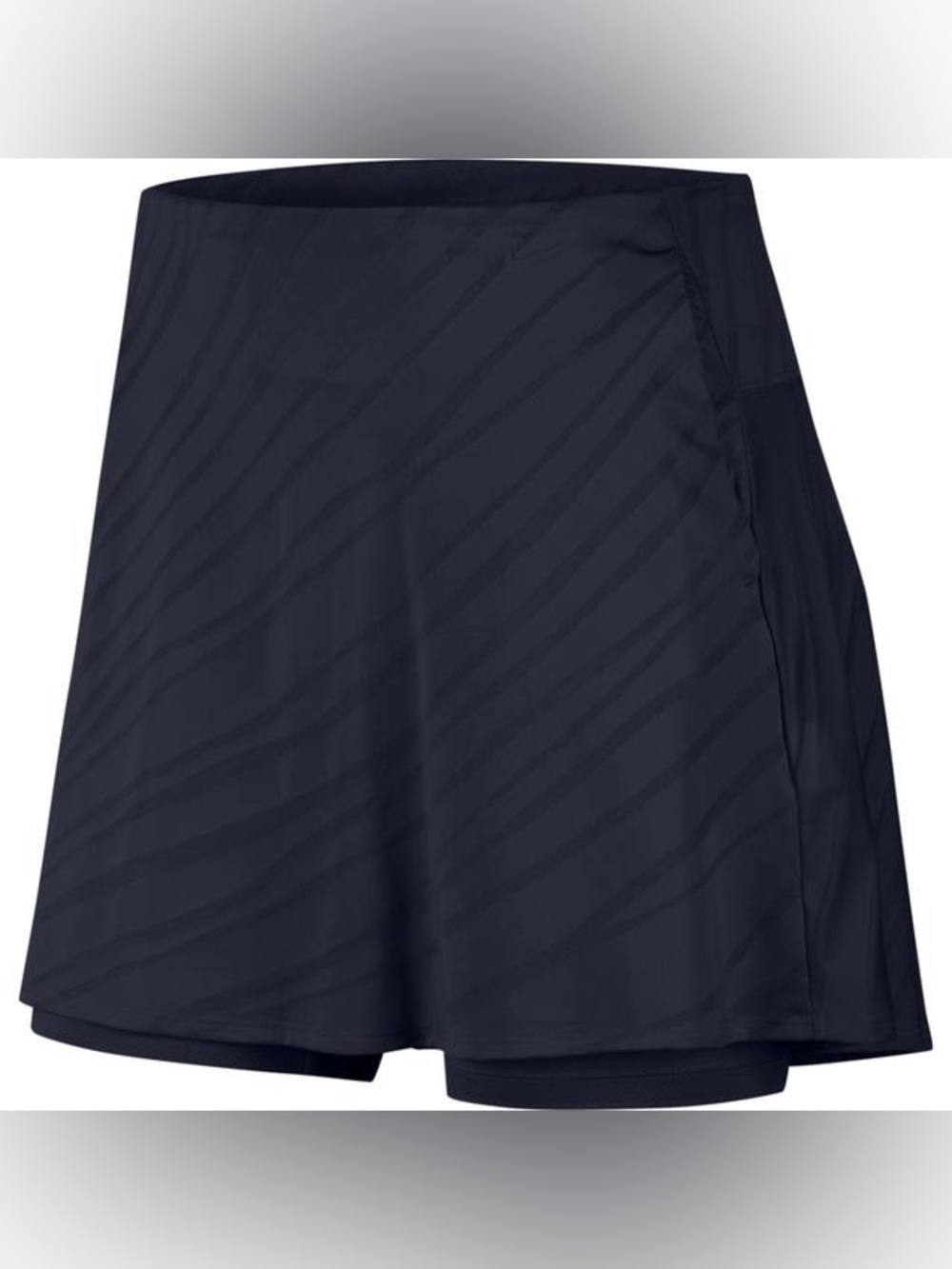 Nike Breathe Fairway Jacquard 15” Golf Skort - Obsidian (Navy) - Medium